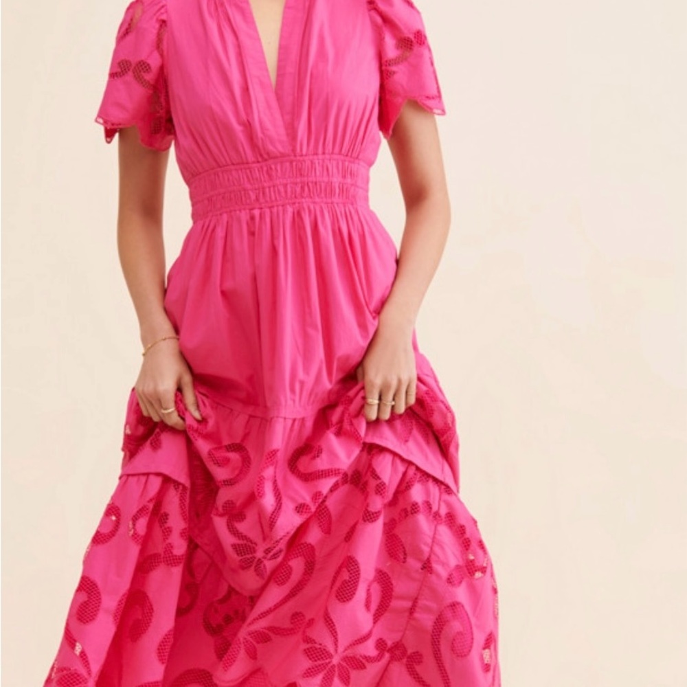 Pink Floral Women's Dress